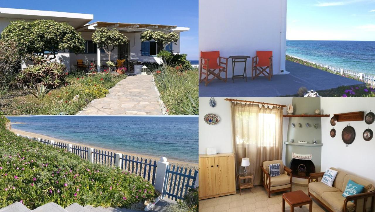 Вилла Anemos Seaside House Скирос Экстерьер фото